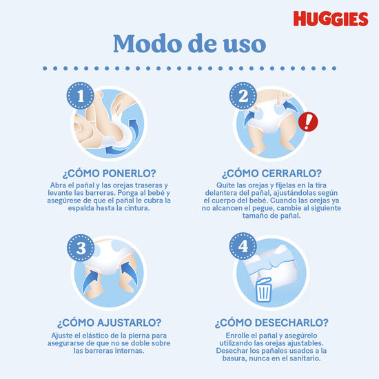 Pañales Huggies Active Sec Etapa 0/RN, 25 uds
